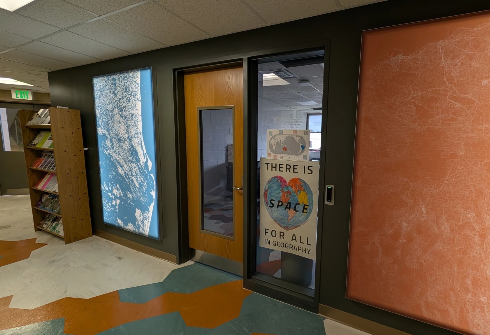 The map displayed in Walker Building