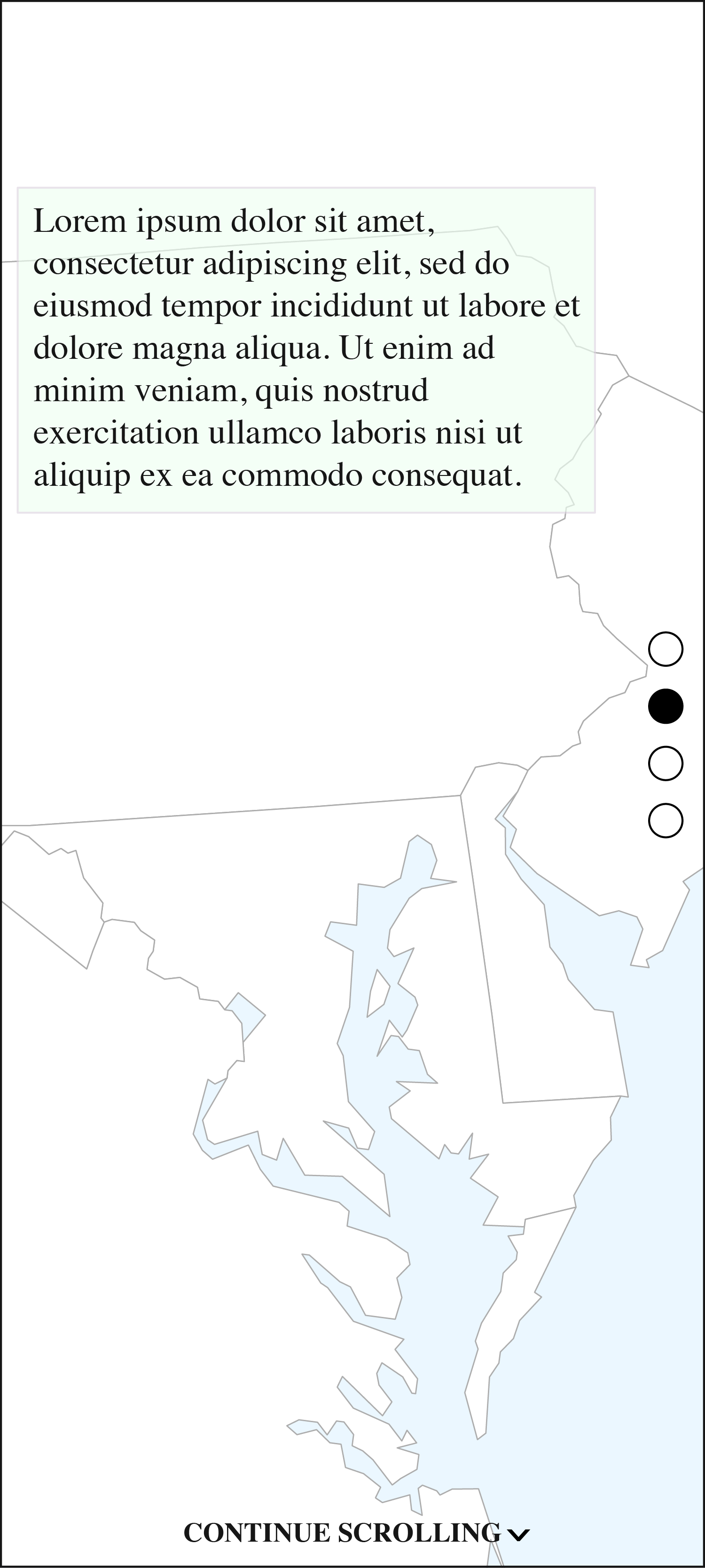 Example of scrollytelling story format