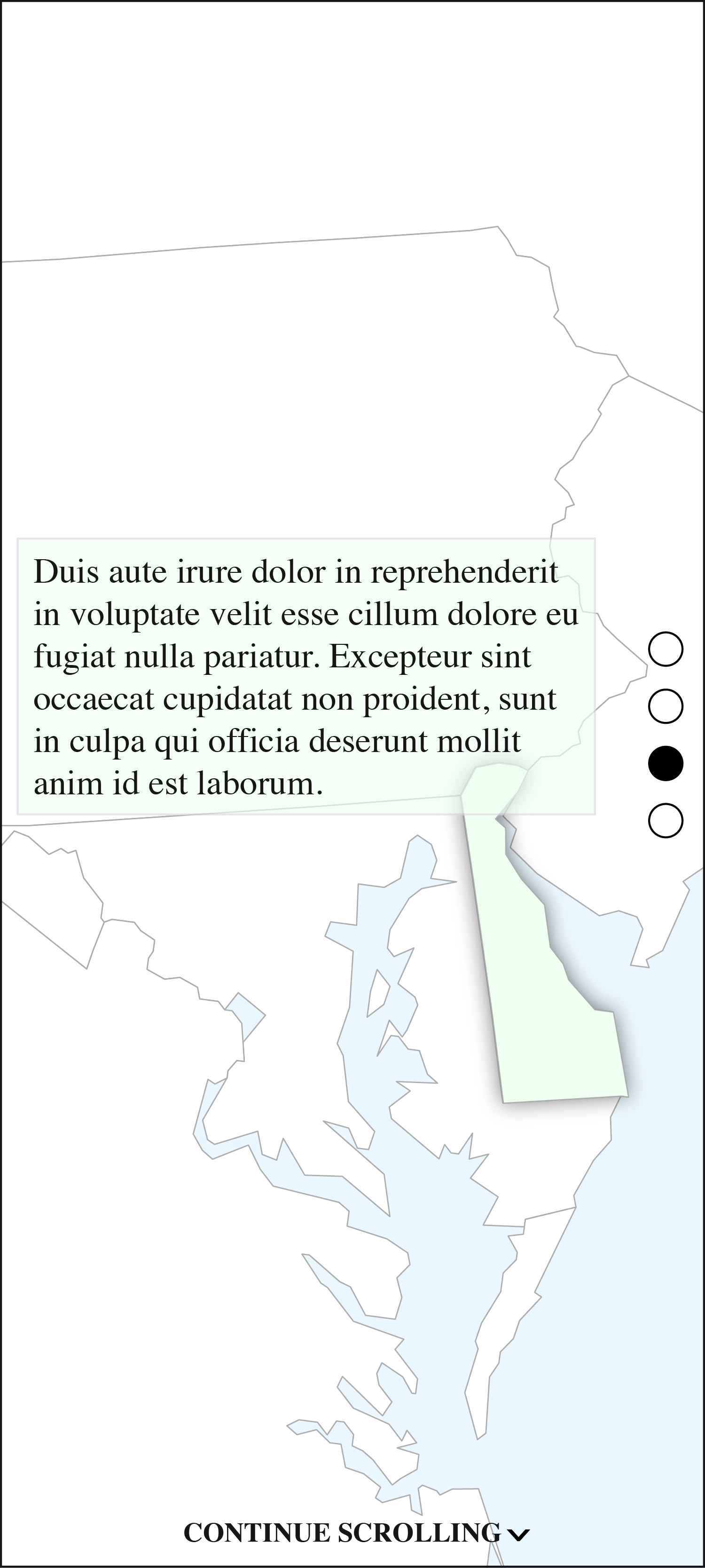 Panel two for example of scrollytelling story format